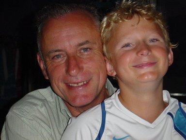 Chris Owen with his son Thomas